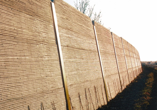 Keerwand in sierbeton