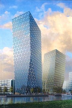 Ook deze gevelelementen zijn prefab-beton